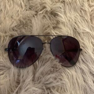 Black Aviator Sunglasses